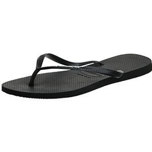 Havaianas dames flip-flops slim logo metallic, Zwart Wit, 43 / 44 EU, Zwart Wit