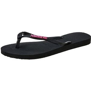Havaianas damesslippers, zwart roze, 1/2 VK