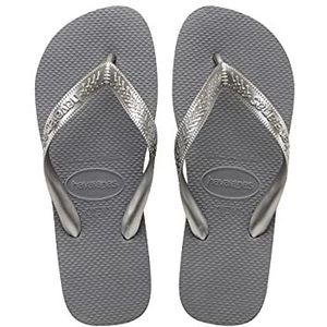 Havaianas Unisex Kids Slim Multi Rubber Casual Brazil Sandalen Flip Flops, Staal Grijs