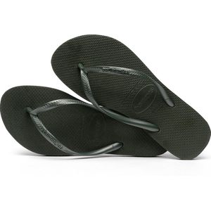 Teenslippers Slim HAVAIANAS. Plastic materiaal. Maten 37/38. Groen kleur