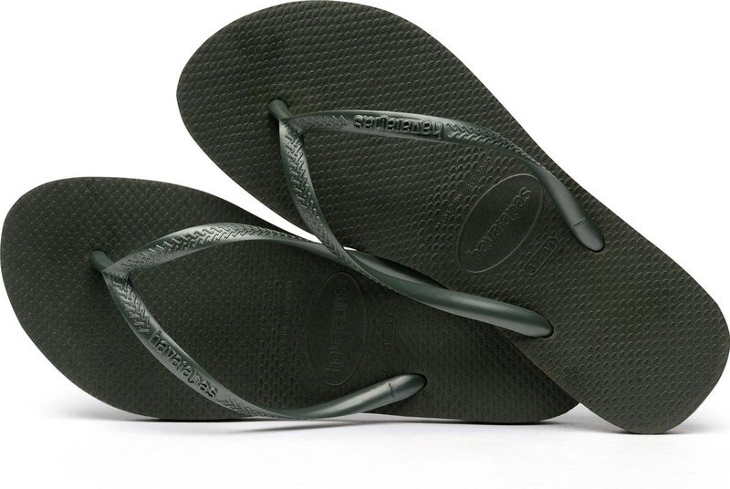 Havaianas - Slim - Teenslipper - Green Olive - 100% Rubber
