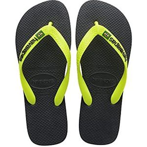 Havaianas Flip Flops Bebe Brasil Logo, Geel nieuw grafiet