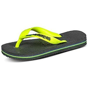 Havaianas Brasil Logo Unisex Slippers - New Graphite - Maat 27/28