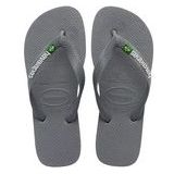 Slipper Havaianas Kids Brasil Logo Steel Grey Steel Grey