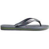 Havaianas - Brasil Logo - Slipper - Steel Grey - 100% Rubber