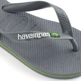 Havaianas - Brasil Logo - Slipper - Steel Grey - 100% Rubber