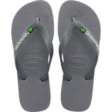 Havaianas - Brasil Logo - Slipper - Steel Grey - 100% Rubber
