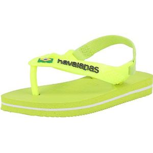 Havaianas Baby Brasil Logo II Teenslippers voor baby's, uniseks, galactic green, 21 EU