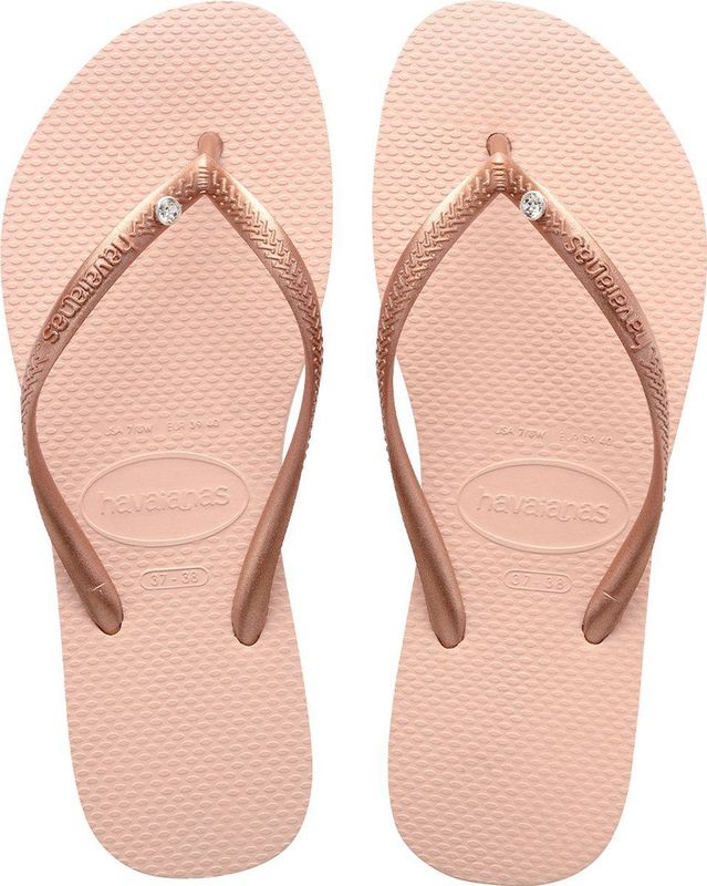 Havaianas Slim Crystal Sw Ii Dames Slippers - Lichtroze