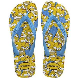 Havaianas Unisex's Simpsons Flip-Flop, Wit Turkoois Wit, 33/34 EU