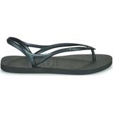 Havaianas platte damessandaal, strandsandalen, zwart, 1/2 UK