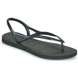 Havaianas Sunny II platte sandaal voor dames, Zwart, 7.5/8 UK