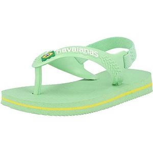 Havaianas Unisex Baby Brazilië Logo Ii Teenslip, HYDRO GROEN, 5C, Hydro Groen