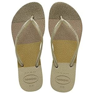Havaianas Slim Palette Glow (Mini Me), teenslippers voor meisjes, zandgrijs, 23/24 EU