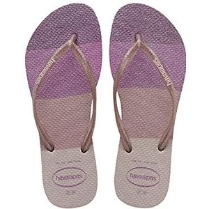 Havaianas Slim Palette Glow (Mini Me), teenslippers voor meisjes, roze (candy pink), 23/24 EU