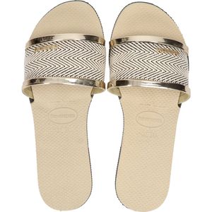 Havaianas - Dames sandalen en slippers - You Trancoso Premium Sand Grey voor Dames - Maat 37-38 - Beige