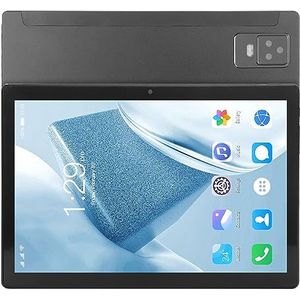 Tablet, Zwart 8GB RAM 256GB ROM 5.0 100‑240V 10.1 Inch Tablet Stereo Dual Speakers Octa Core CPU Draagbaar met Beschermhoes voor Studeren (EU-stekker)