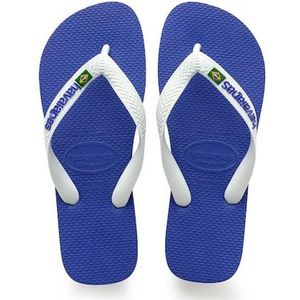 Havaianas - Sandalen en slippers - Brasil Logo Marine Blue voor Heren - Maat 39-40 - Blauw