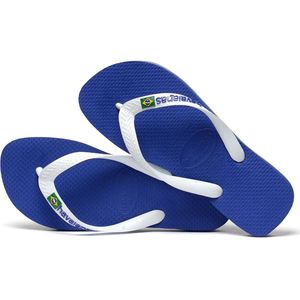 Havaianas - Brasil Logo - Teenslippers - Blauw - Rubber