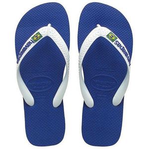 Havaianas - Sandalen en slippers - Brasil Logo Marine Blue voor Heren - Maat 43-44 - Blauw