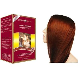 Surya Brasil - Henna Haarverf Poeder - Mahogany - Natuurlijke Ingrediënten