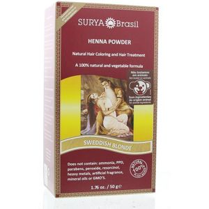 Surya Brasil - Henna Powder Haarverf 50 g Lichtbruin