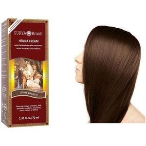 Surya Brasil Henna Haarverf Creme - Light Brown - 70 ml