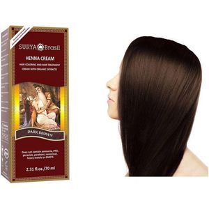 Surya Brasil Henna Haarverf Crème - Dark Brown - 70ml