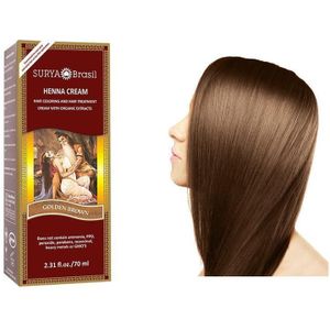Surya Brasil Henna Haarverf Creme - Golden Brown - 70ml