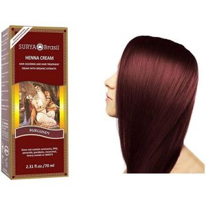 Henna haarverf creme burgundy