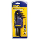 Irwin T10757 10-delige Inbussleutelset met Kogelkop - 1,5-10mm