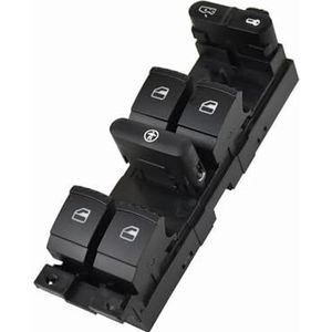 Raamschakelaar Voor Skoda Voor Octavia Voor Fabia Voor Superb Window Master Switch Knop Consol Venster Schakelaar Knop (Color : Children Logo)