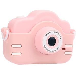 Kinderfoto-videocamera, High-definition Kunststof Multifunctionele Digitale Kindercamera met 2-inch Scherm voor Kindercadeaus (enkel schot roze)