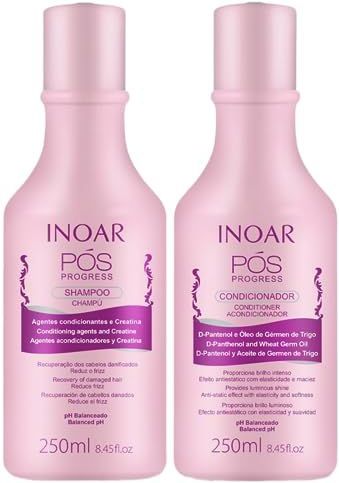 Inoar - Pós Progress - Shampoo en Conditioner - Keratine - Hydratatie