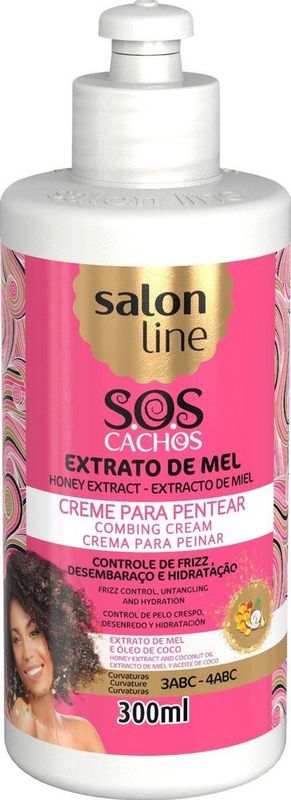 Salon-Line - SoS Curls - Honey Combing Cream - Honing - Kokosolie