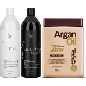 Kit ZAP (All Time) Me Leva Keratine behandeling 2x1000ml + Vip Argan Oil Keratine behandeling 2x1000ml