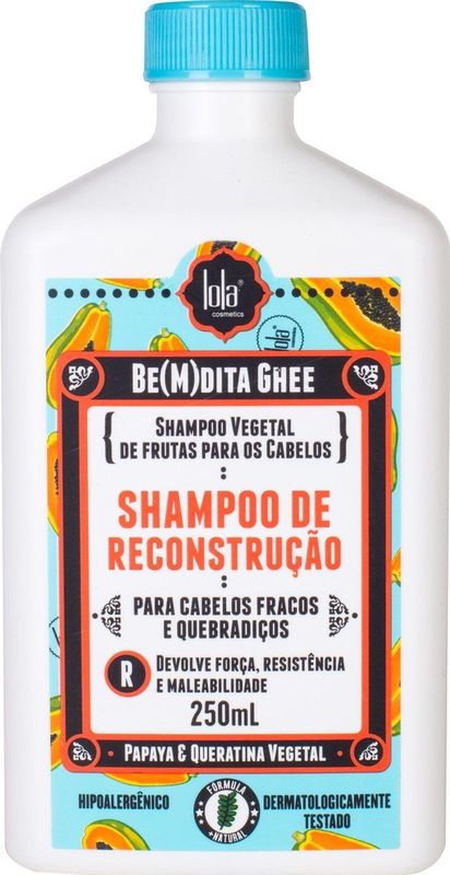 Lola Cosmetics - BE(M)DITA GHEE SHAMPOO RECONSTRUÇÃO - Herstellende Shampoo - 250 ml