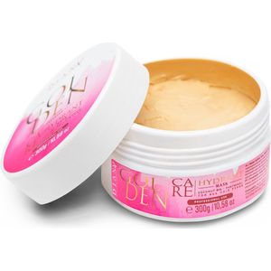 Golden Professional Haarmasker 300g – Thuiszorg na Proteïne/Keratine Behandeling, Haarstijlen zonder Parabenen, Sulfaten en Siliconen voor Optimale Hydratatie en Anti-Frizz