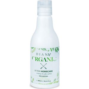 Organic shampoo 300ml voor thuiszorg na de behandeling HaarBotox zonder parabenen, sulfaten en siliconen met coconut oil en panthenol voor alle haarsoorten