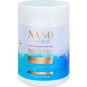 NanoCare Nanoplastia BLUE 1000g Haarmasker voor Blond Haar – Thuiszorg na Nanoplastia Behandeling -Permanente Haarstijling zonder Parabenen, Sulfaten en Siliconen, Voor Optimale Hydratatie en Anti-Frizz