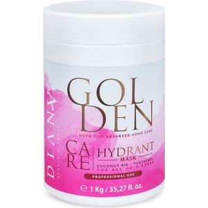 Golden Professional Haarmasker 1000g – Thuiszorg na Proteïne/Keratine Behandeling, Haarstijlen zonder Parabenen, Sulfaten en Siliconen voor Optimale Hydratatie en Anti-Frizz