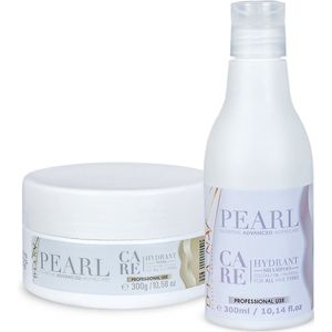 PEARL Set: 300ml Shampoo + 300g Haarmasker voor thuiszorg na de behandeling haar botox - zonder parabenen, sulfaten en siliconen, Verrijkt met Kokosolie en Panthenol, Voor Optimale Hydratatie en Anti-Frizz, Geschikt voor Alle Haartypes
