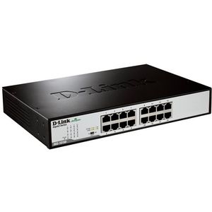 D-Link DGS-1016D/E netwerk-switch Unmanaged Zwart, Metallic