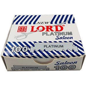 100 Lord Platinum Single Edge scheermesjes, 100 stuks