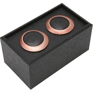 Houten Tweeter, 6Ω Passieve HiFi Pure Treble Draagbare Houten Luidspreker met Verliesvrij Geluid voor op Kantoor (BLACK)