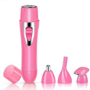 USB oplaadbare 4-in-1 scheerapparaat multifunctionele neus tondeuse gezicht tondeuse roze