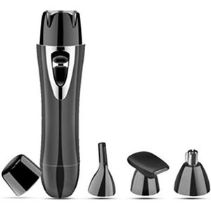 USB oplaadbare 4-in-1 scheerapparaat multifunctionele neus tondeuse gezicht tondeuse zwart