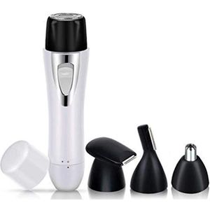 USB oplaadbare 4-in-1 scheerapparaat multifunctionele neus tondeuse gezicht tondeuse wit