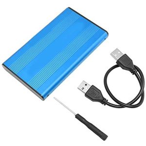 Harde-schijfbehuizing, 4 kleuren harde-schijfbehuizing Actieve bescherming Blauwe LED-indicator voor 2,5 inch SATA-interface Blauw