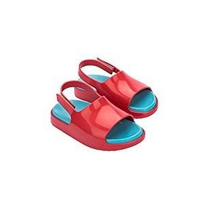 melissa Mini Cloud Sandal BB, platte sandalen, rood, 24 EU, Rood, 24 EU